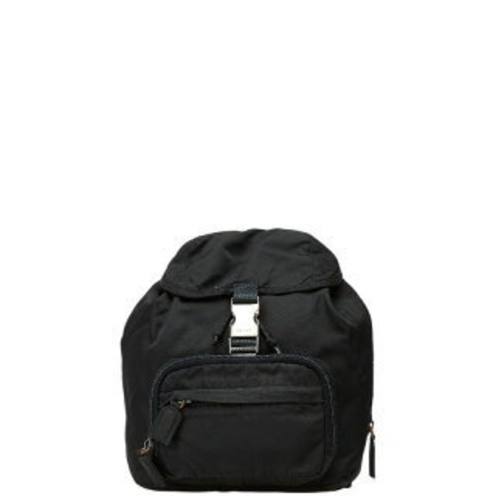 Prada Triangle Backpack Black Nylon - image 1